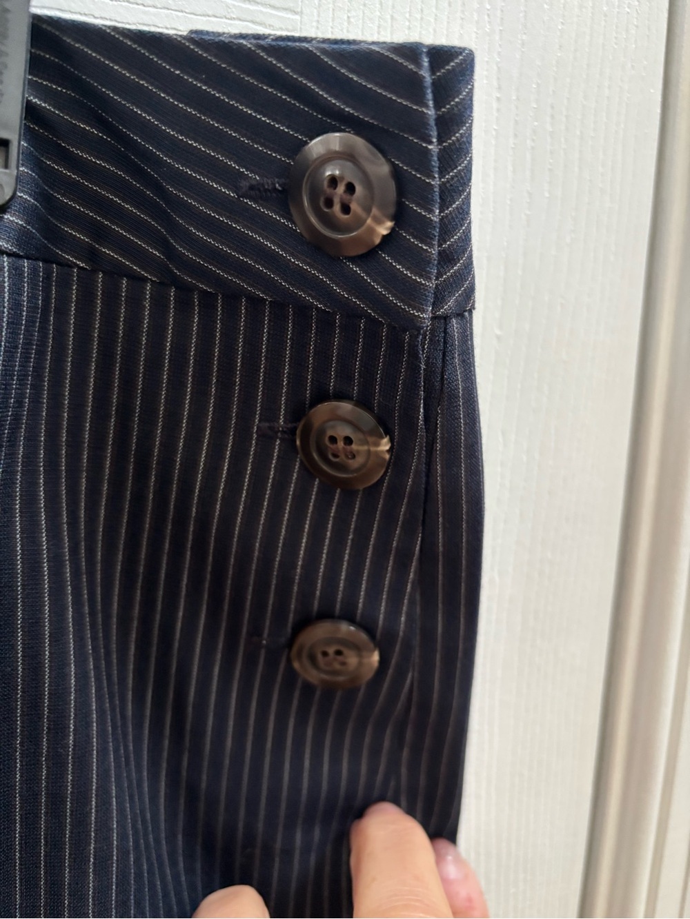 Talbots Stretch Pinstripe Knee-Length Skirt, Size 14, NWOT - Picture 2 of 5
